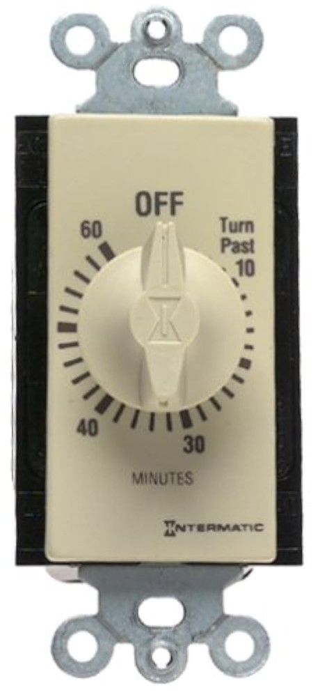 FD60MC 60-Minute Spring-Loaded In-Wall Countdown Timer Switch for Fans and Li…
