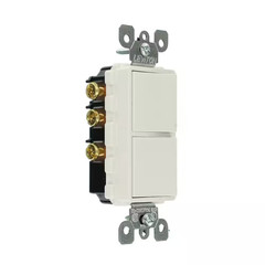 Decora 15 Amp 3-Way AC Combination Switch, White 5641-WS