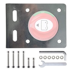 Battery Switch Mounting Panel Stainless Steel Plate With Hardware Installation