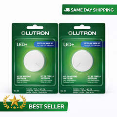 Lutron DALIA Light Almond Round SoftGlow Replacement Dimmer Knob Kit (2 Pk)