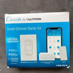 Lutron Caseta P-BDG-PKG1W Wireless Dimmer Kit with Smart Bridge – White – Sealed