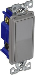 NEW Eaton 7504GY-Box 4-Way Decorator Rocker Switch Gray 15A 120/277V LED CFL FAN