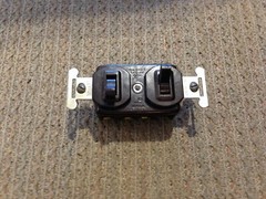 NEW BROWN COMBINATION SWITCH WITH ONE SINGLE POLE AND ONE 3 WAY SWITCH