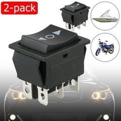DPDT Double Pole Throw 20 Amp Momentary Rocker Switch For Car Motorcycle Boat