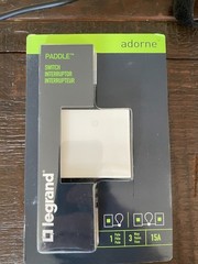 LEGRAND ASPD1532W8 ADORNE PADDLE Switch 1 POLE 3 WAY 15 AMP , WHITE