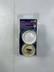 Leviton 6681 Knob Dimmer Push On Off White & Ivory New In Box Incandescent 600W