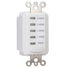 Intermatic EI220W 1/2/4/8 Hour SPST 1800-Watt In-Wall Hour, White