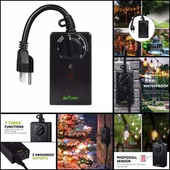 Century Outdoor Photocell Countdown Timer, Light Sensor & Water Resistant