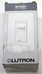 New Lutron 12H984 (CTFSQ-F-BR) Skylark Contour Single Pole or 3-way Fan – Brown