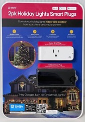 ATOMI 2PK HOLIDAY LIGHTS SMART PLUGS WI-FI SMART INDOOR OUTDOOR