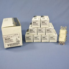 Leviton 1755-A Almond Decora Triple Rocker Wall Light Switches Triplex 15A 10pcs