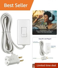 Table Top Plug in Lamp Dimmer for Dimmable LED, Halogen and Incandescent Bulb…