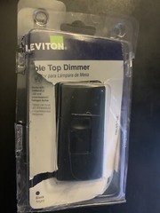 Leviton 300-Watt Incandescent-CFL-LED Tabletop Dimmer, Black