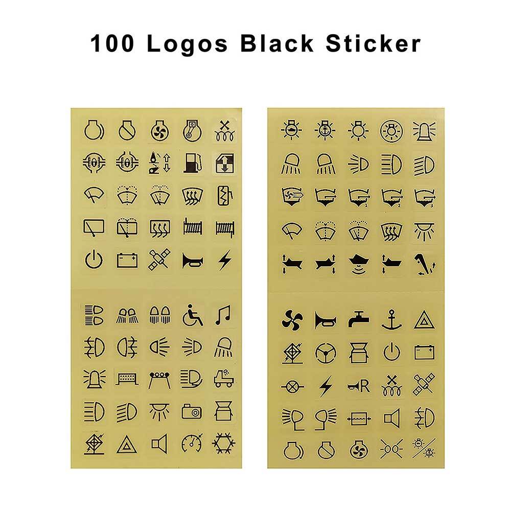Rocker Switch Sticker for Circuit Panel Car Boat Dashboard Switch Control Decal