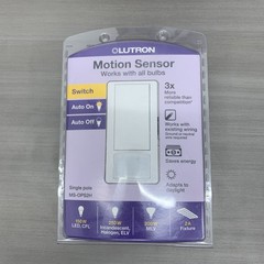 Lutron Motion Sensor Switch Works with all Bulbs Single Pole MS-OPS2H NEW