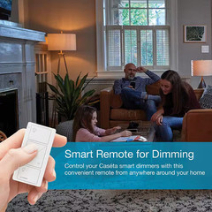 Pico Smart Remote (2-Button with Raise/Lower) for Caseta Smart Dimmer Switch, Bl