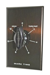 RHODES Wall Box TIMER Switch 12-HR w/ HOLD Mark-Time HEATER FAN LIGHT 90015 NEW