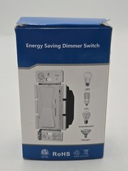 LED CFL Incandescent Halogen Dimmer Switch Single Pole 3-Way White Open Box