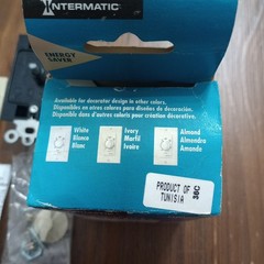 Intermatic FD60MC Ivory 60 Min Timer Auto Shut -Off Almond Color NEW IN BOX