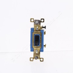 Bryant 4802-BLK Black Industrial Double Pole Toggle Light Switch 15A 120/277V