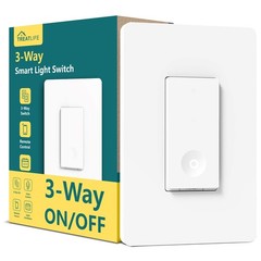 TREATLIFE 3 Way Smart Switch, 2.4GHz WiFi Light Switch Works with Alexa and G…