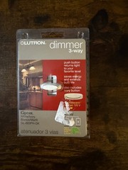 NEW Lutron 3-Way Dimmer GL-603PH-DK 600-Watt Glyder Dual Knob White / Ivory