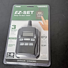 Prime EZ-Set Outdoor Timer 2 Grounded Outlets 3 Preset Options 0869903 – Sealed!