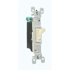 15 Amp Single-pole Switch, (10-pack) | Leviton Switches Ac/ca of Light almond