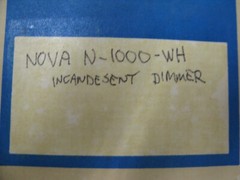 LUTRON NOVA N-1000 dimmer – white