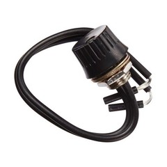 Jandorf 61216 Black 1A 125V 1-Pole 2-Wire Terminal Single Circuit Rotary Switch