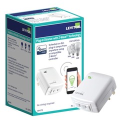 Leviton Decora Smart Plug-In Dimmer Z-Wave Technology 1-Pack Dzpd3-2Bw White