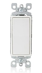 Brand New Leviton Decora 15 Amp Single AC Quiet Light Switch, White (10-Pack)