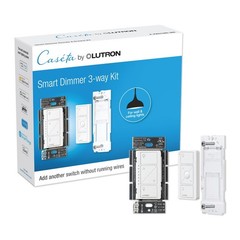 Smart 3-Way Dimmer Light Switch Kit with Pico Remote & Bracket, No Neutral Neede