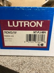 Lutron NT-PJ WH Telephone Jack (White)