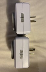 Lot Of 2 Fosmon Indoor 24 HR Programmable Dual Plug-In Mech Outlet Timers White