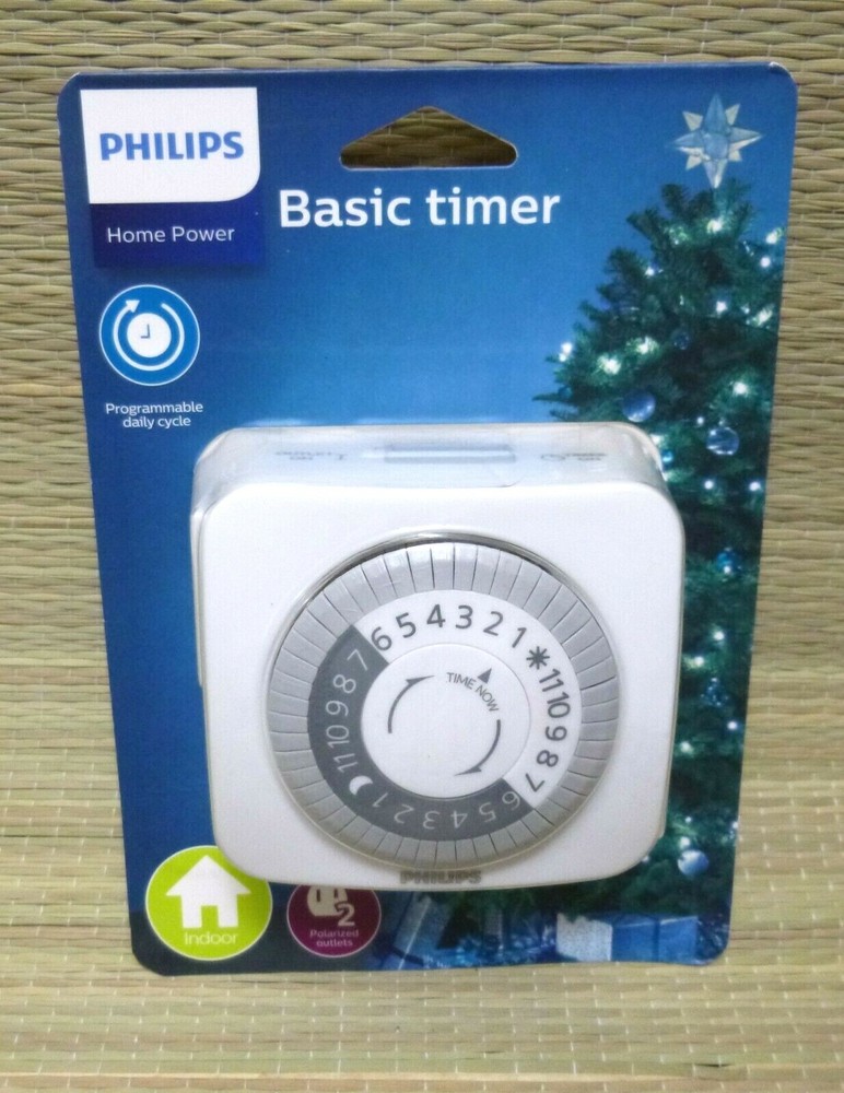 Philips Home Basic Timer 2 Outlet Plug, SPC1245At/27