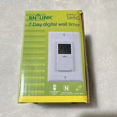 BN-LINK 7 Day Digital Programmable Wall Timer Switch White Automatic Manual