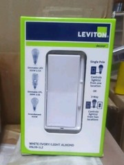 LEVITON DSL06-1LZ Decora Rocker Slide Electronic Low Voltage Dimmer Switch