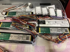 Lot of 4 Lutron DVF-103P-W. 120V (4) Eco-10 TM 10% and (1) BCI-0-10 Control.