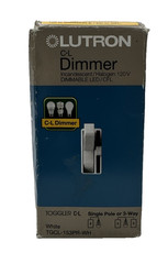 Lutron Toggler TGCL-153PR-WH 150w Single-Pole/3-Way Preset CFL-LED Dimmer White