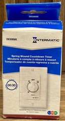INTERMATIC SW30MWK 30 Minute Spring Wound Timer White