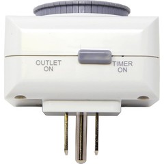 2 Pack 110-125V 3-Pin Mechanical Timer For Home Appliance 24-Hour Outlet Device
