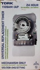 Tork 1109AM-IAP ~ Universal Replacement Timer Mechanism Only 120/208-240/277Vac
