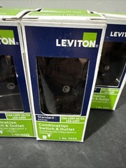 Leviton Combination Switch & Outlet Brown 15A 120V AC (Lot Of 8)