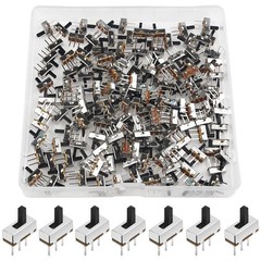 150 PCS Micro Slide Switch, 3 Pin, 2 Pos, 1P2T SPDT, Vertical, 0.5A 50V DC