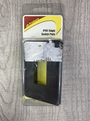 JR Products 14045 Black Single Switch Plate RV Trailer Camper