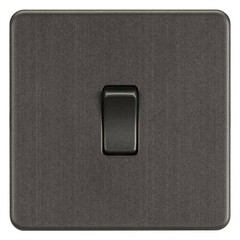 Knightsbridge 10AX Screwless Intermediate Switch – Smoked Bronze