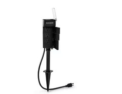BLACK+DECKER Garden Stake 6 Grounded Outlet Tools Timer Waterproof Timer