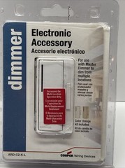 Cooper Wiring Dimmer Switch with Preset ~ARD-C2-K-L ~FOR USE WITH MASTER DIMMER