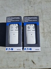 2x Eaton HDFS3P1 Humidity Sensor and Fan Control HDFS3P1-W-L White